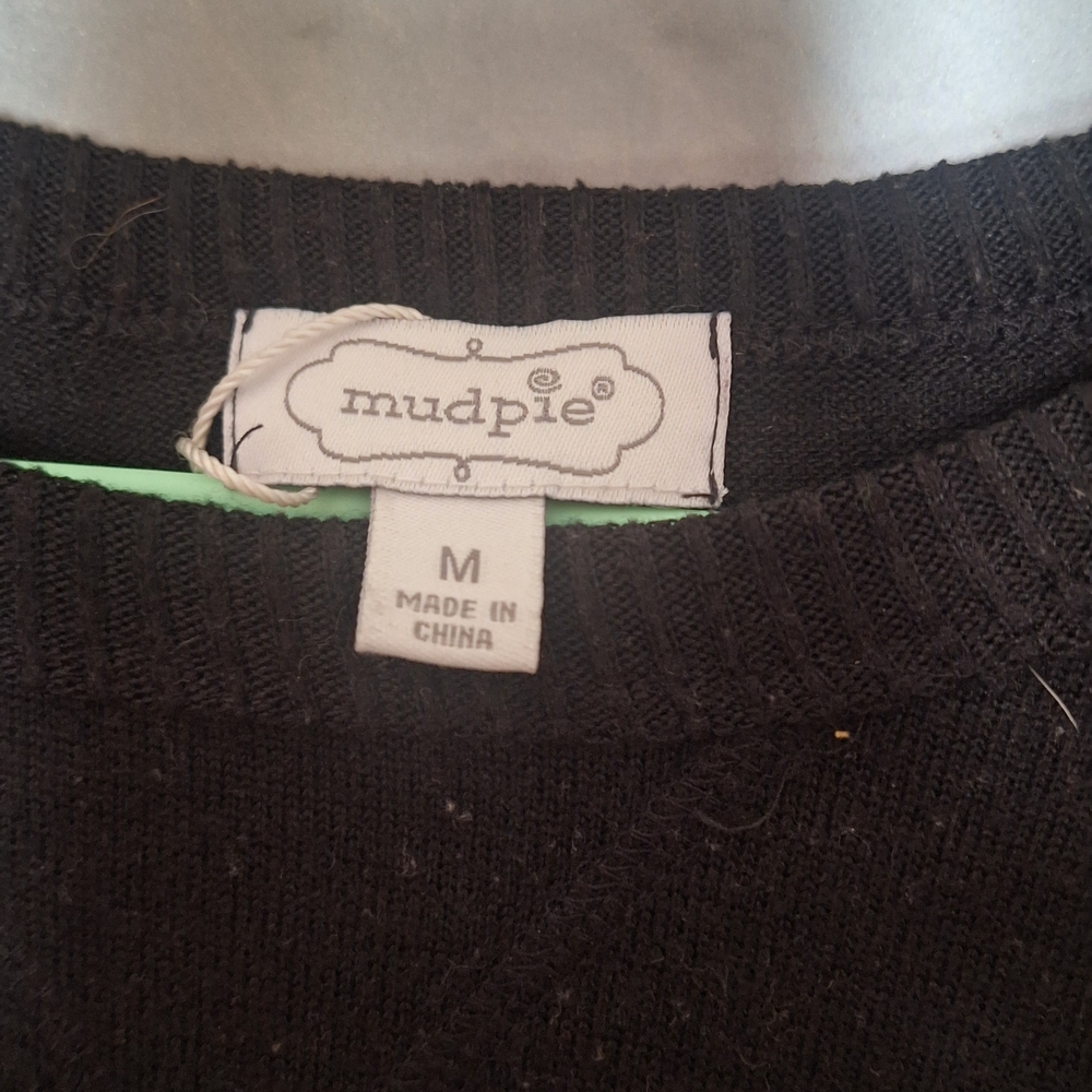 Mud Pie Black Crew Neck Sweater